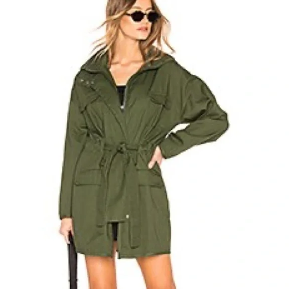 Lovers + Freinds Monet Army Utility Jacket Green Size XS - Picture 1 of 8